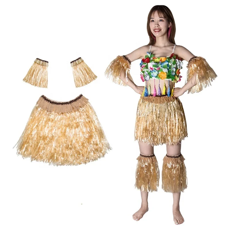 Kaifeng party Hawaiian grass skirt with