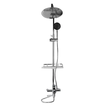 Wholesales round wall-mounted stainless steel shower bar set