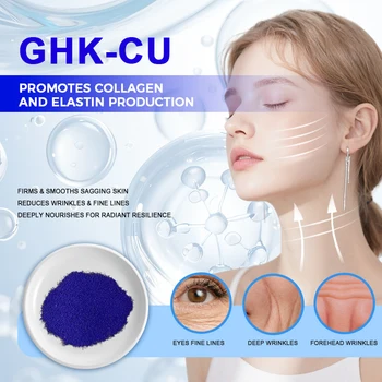Cosmetic Raw Ghk Cu Peptide Powder 99% Blue GHK-CU Copper Peptide Powder|  Alibaba.com