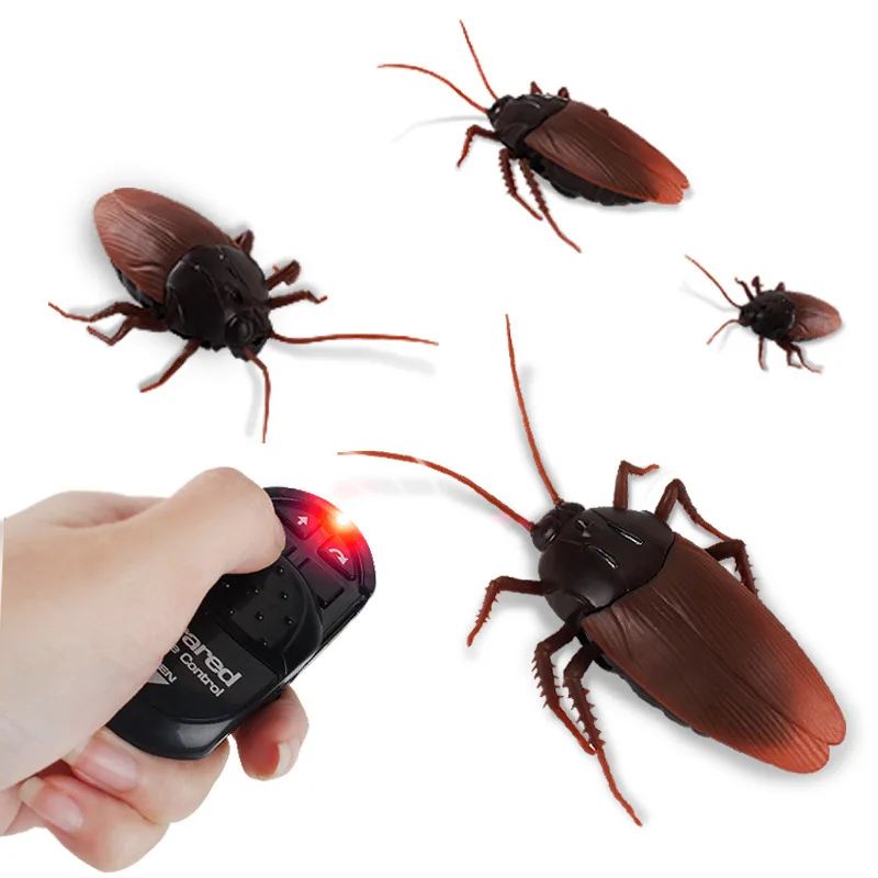 Simulation Induction Cockroach Puzzle Toy Animal Model for Joke Toys Prank Toy Infrared Remote Control Electric Cockroach