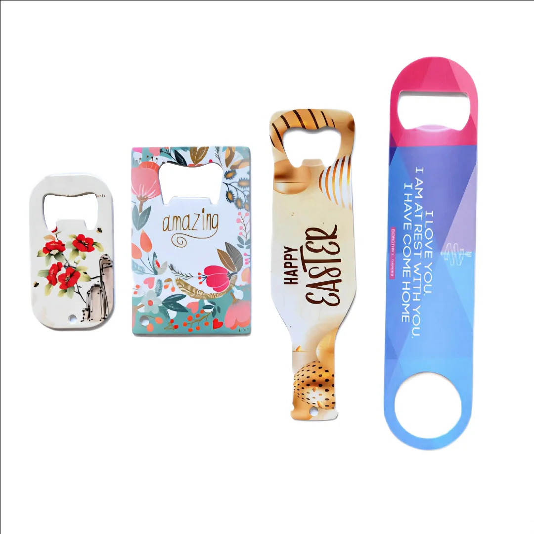 Qualisub Customized Large Metal Sublimation Bottle Opener Blanks For