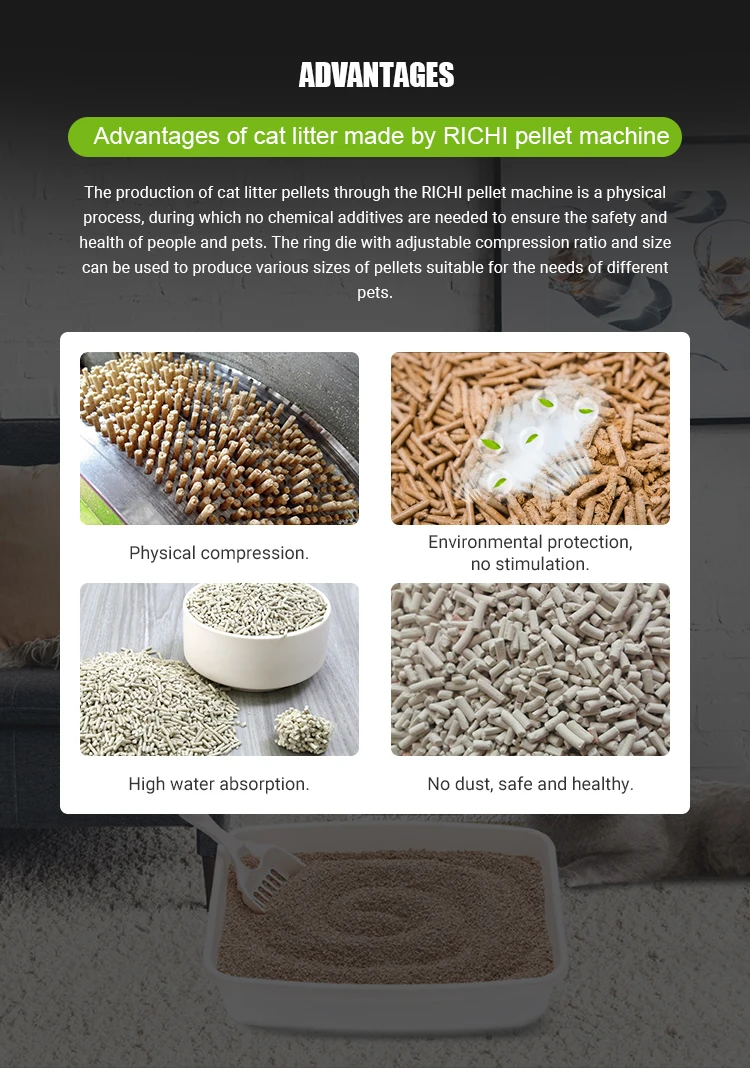 Richi Bentonite Cat Litter Granulator For Largecapacity Industrial Use