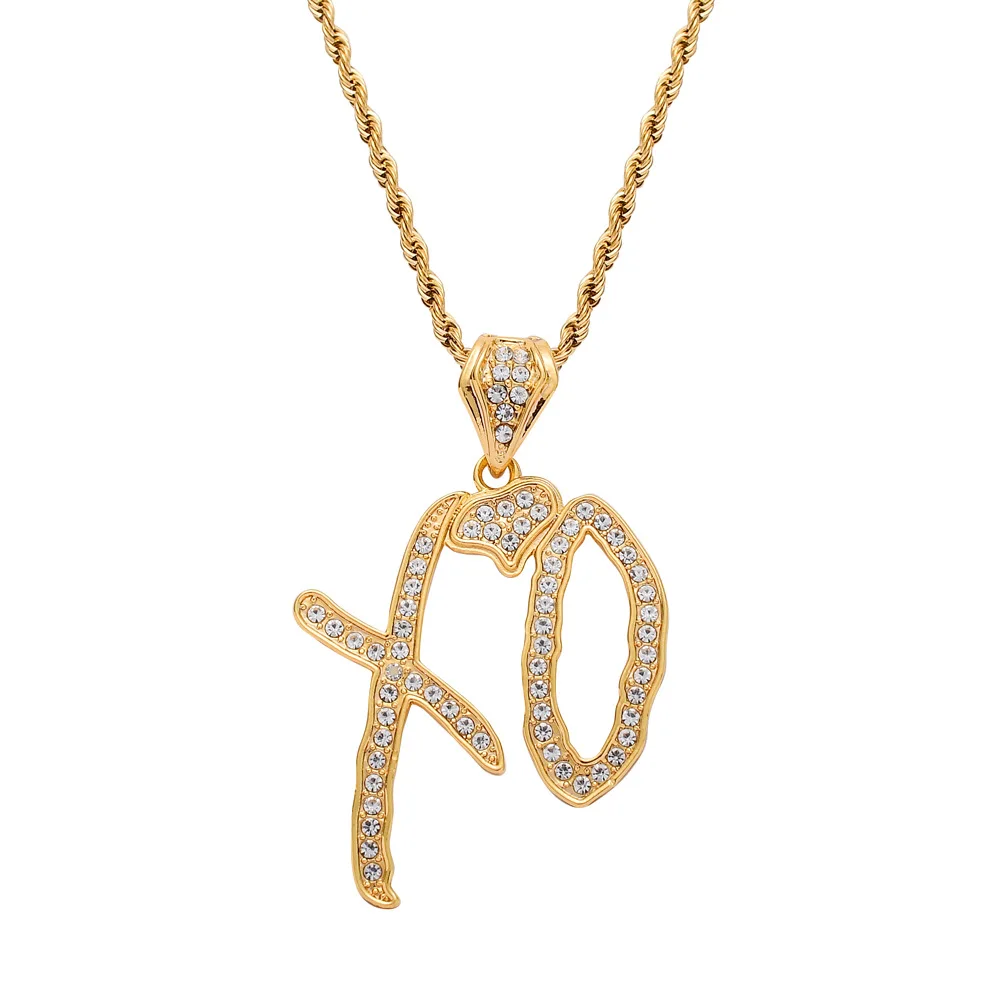 xo diamond pendant