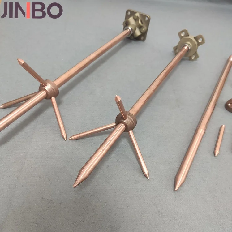 Factory Price Earthing and Lightning Protection System Brass/ Copper Lightning Arrester for Building
