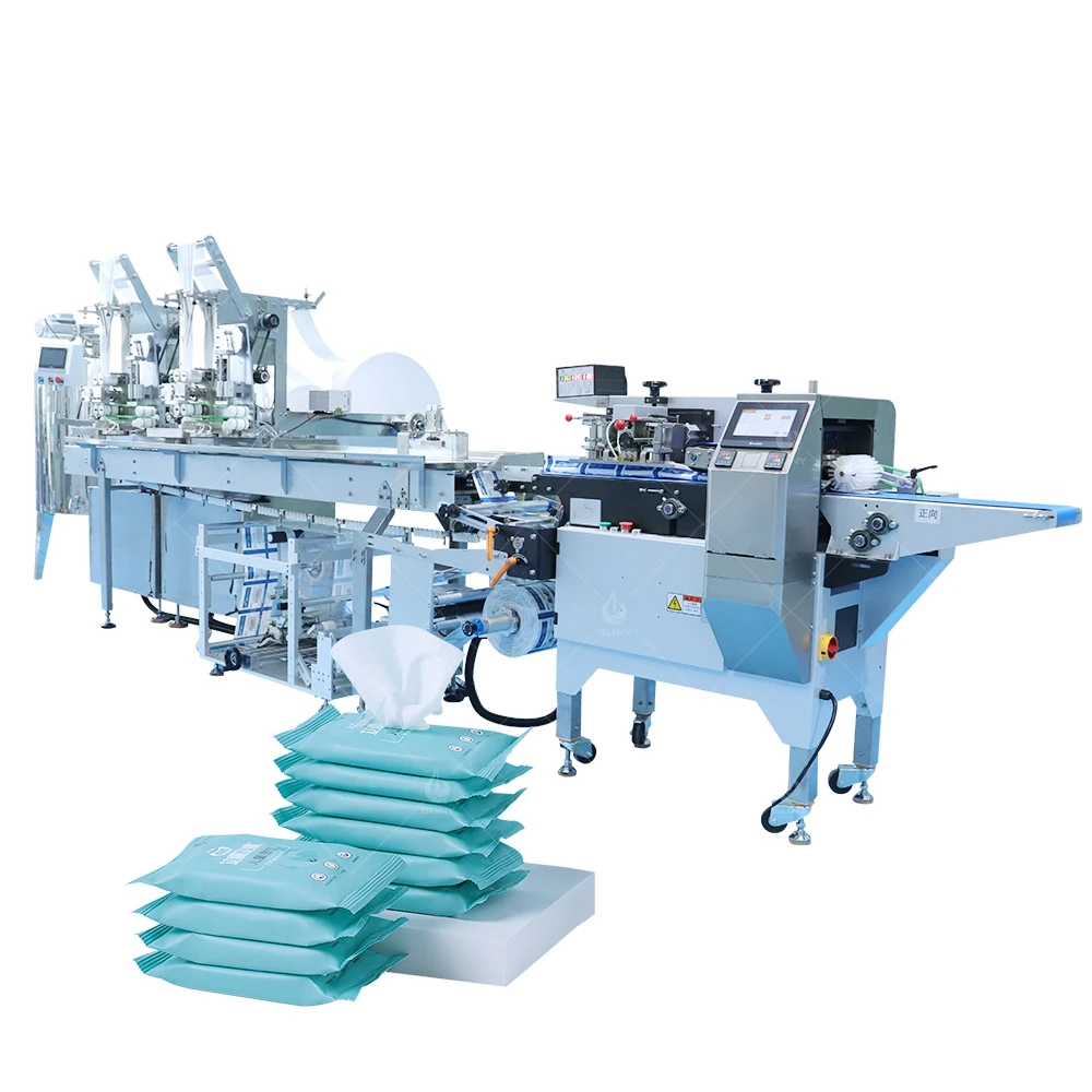 Factory Direct Sell Wet Tissue Paper Wet Napkin Making Fold Machine