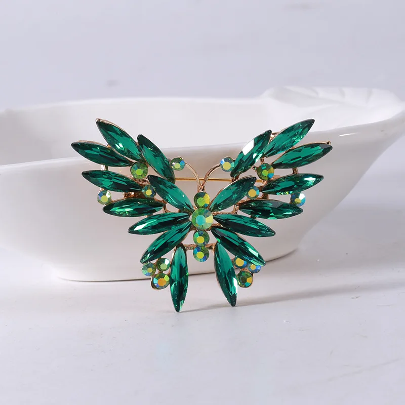 Fine Jewelry Accessories Crystal Insect Brooch Pin Acrylic