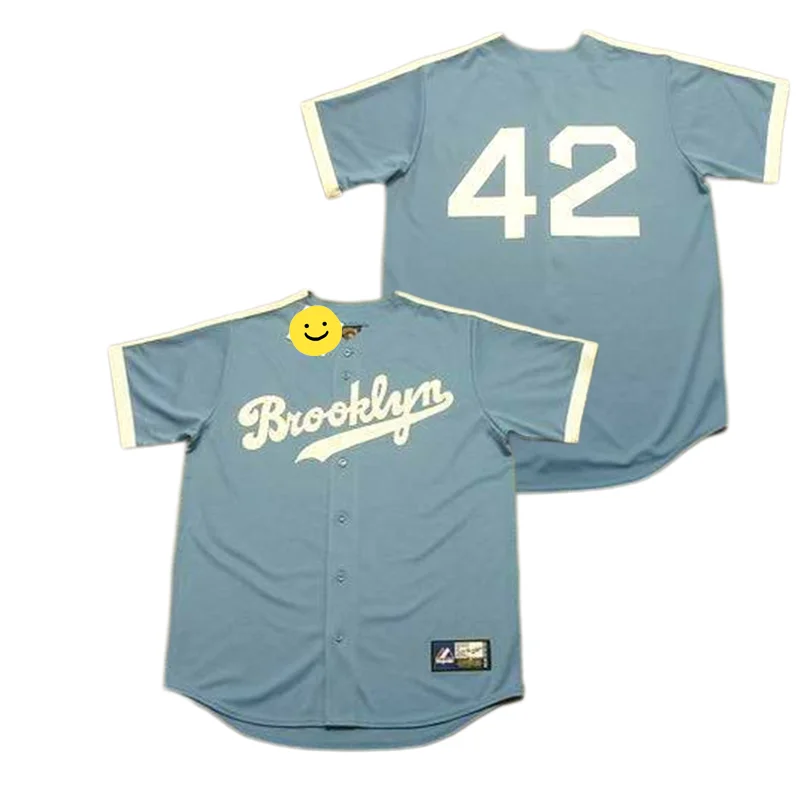 Wholesale Men Brooklyn 36 DON NEWCOMBE 39 ROY CAMPANELLA 42 JACKIE ROBINSON  45 PODRES 53 DON DRYSDALE Throwback baseball jersey Stitched From  m.