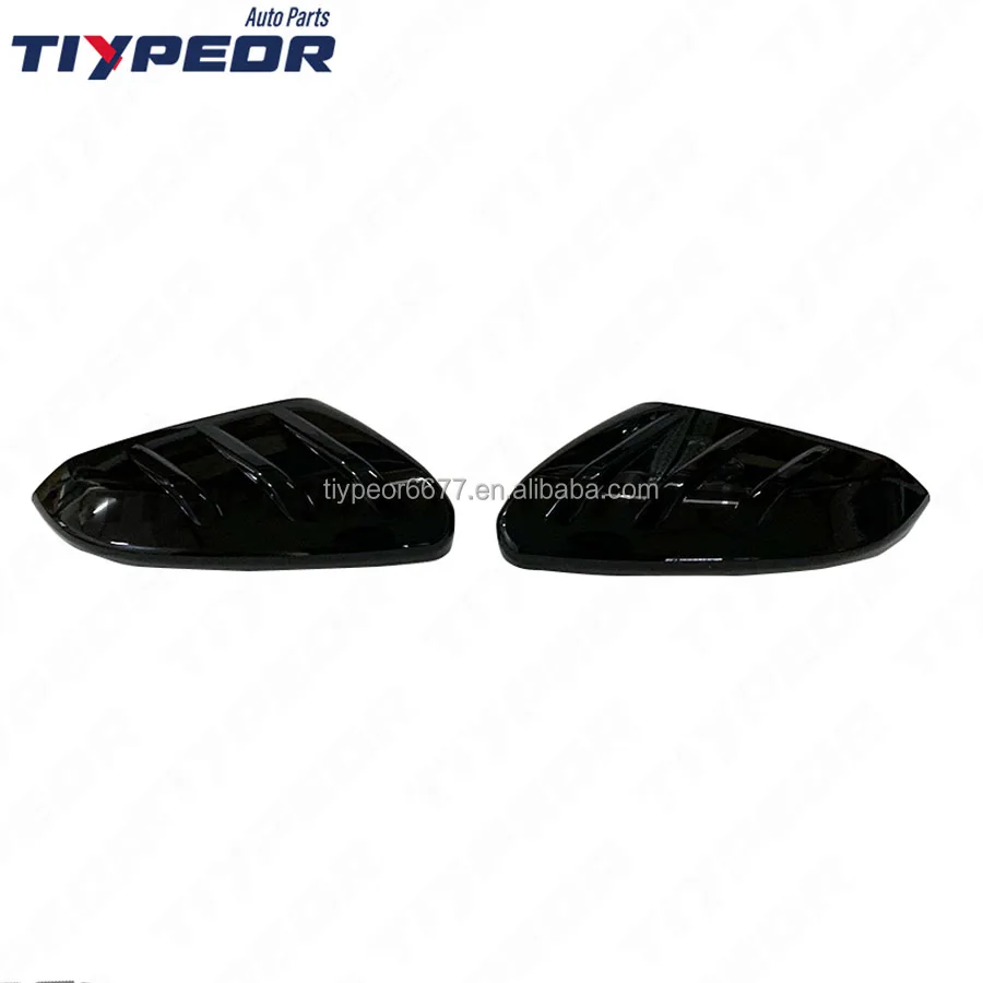 product for honda civic 10th 2016  2020 mugen style gloss black rearview side wing add on mirror cover cap-3