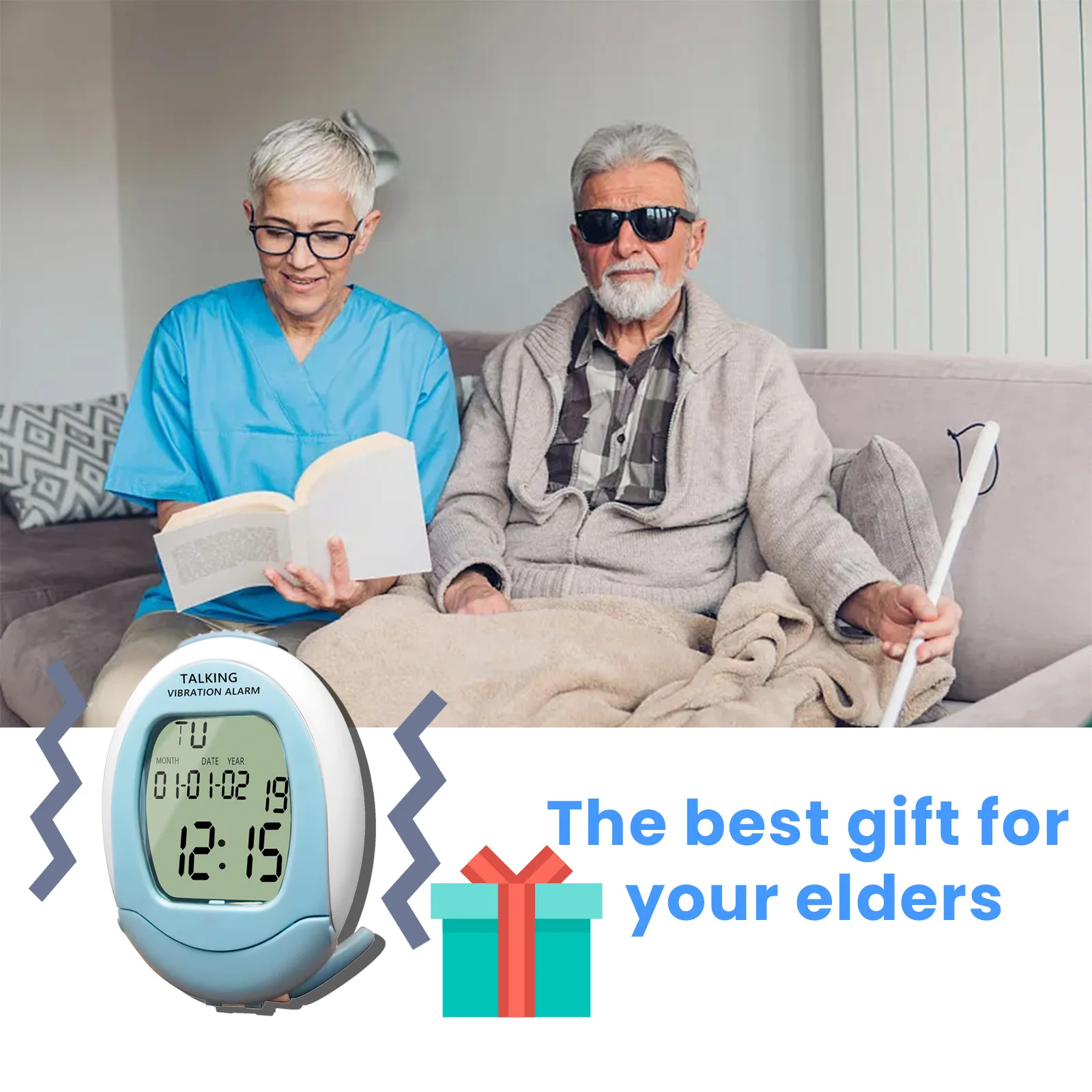 Vibrating Alarm Clock for Heavy Sleepers