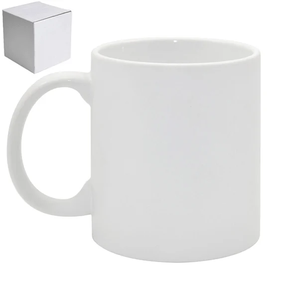 White Sublimation Ceramic Mugs 11oz Grade AAA 36pcs/Box