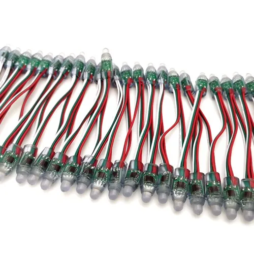 GS8208 12V LED Pixel Light 12mm Digital RGB LED with WS2811 IP68 Rated PVC Body for Landscape Application