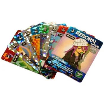 Custom Anime Trading Card Game Cute Paper Sheets Foil Packaging Trading Card With Metal Deck Box