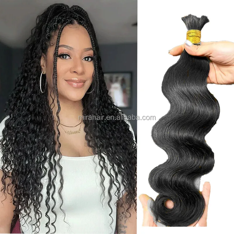 Virgin 50g Boho Braids Human Hair Braiding Extensions Deep  display picture 3
