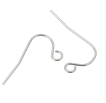 Surgical Stainless Steel Plain Ear Wire Earrings Hooks Jewellery Findings Accessories
