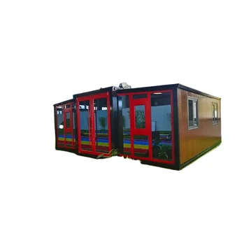 Portable 20 Ft Modern Design Steel Prefab Container Insulated Expandable House with Solar Energy for Sale