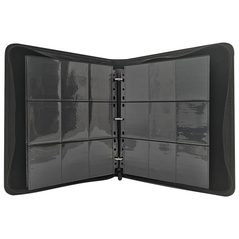 Wholesale Custom Logo 9 Pockets Card Binder with Zipper Trading Card Binder  for Gamer/Animate Card Collectors Photo Albums