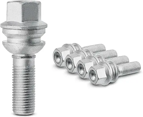 Set of 5 Genuine Wheel Lug Nut Bolt M14x1.5 26MM for VW Porsche