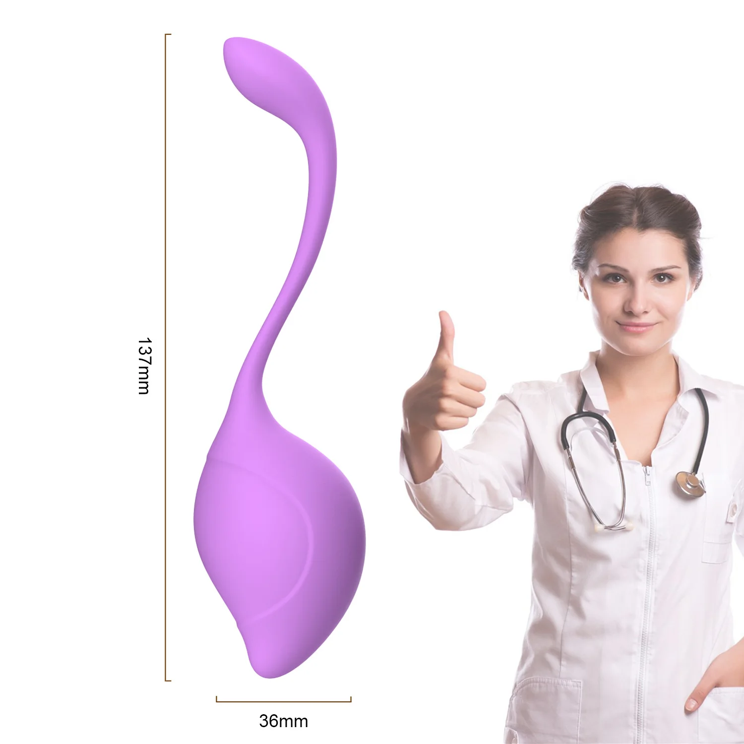 Intergrated Molding Easy to Enter Fit Women Private Structure Female Masturbation 5 Sets Kegel Egg Shape Exercise Ball