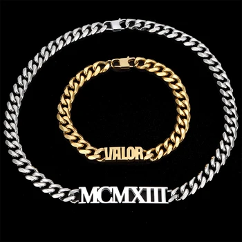 Luxury Design Jewelry Chain Personalised Name Initial Letter Tarnish Free 14k 18k Gold Plated Stainless Steel Custom Necklace