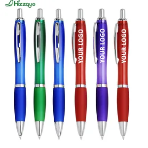 HZZQUE Custom Colorful Plastic Ballpoint Pen Hotel Promotional Square Ball with Logo Printed Gift