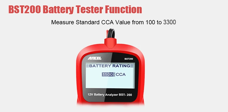 BST200 Battery Tester Display