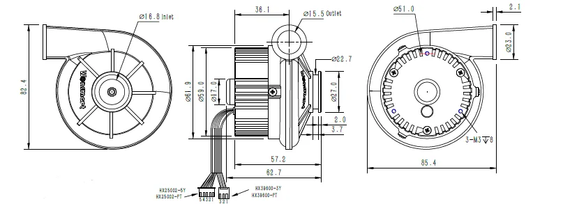 Blower, 000rpm, Brushless, 47m3/h - detail 6