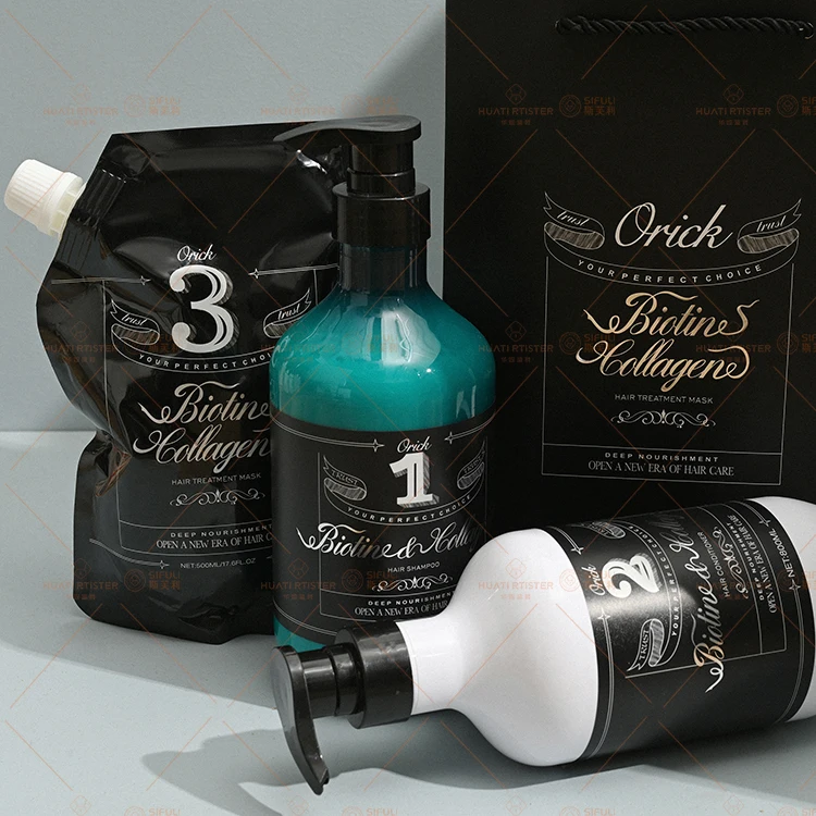 Huati Sifuli Orick 800ml All in One Beauty Dupe Vegan Hair Care Hair Biotin Collagen Shampoo and Conditioner