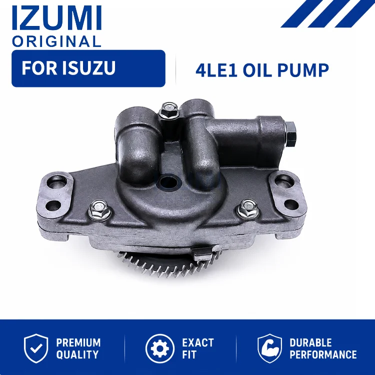 IZUMI ORIGINAL 4LE1 Oil Pump diesel engine parts for Isuzu Excavators Loaders