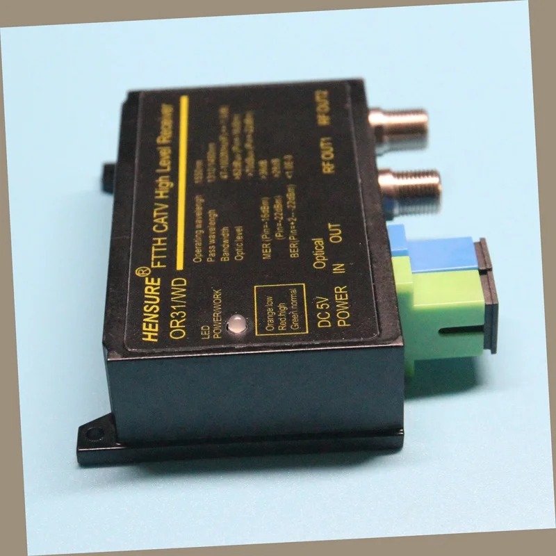 Mini WDM 2-Port Optical Receiver CATV Fiber Optic Equipment FTTH Network Use SC Connector Type UPC Polished 1310nm 1550nm