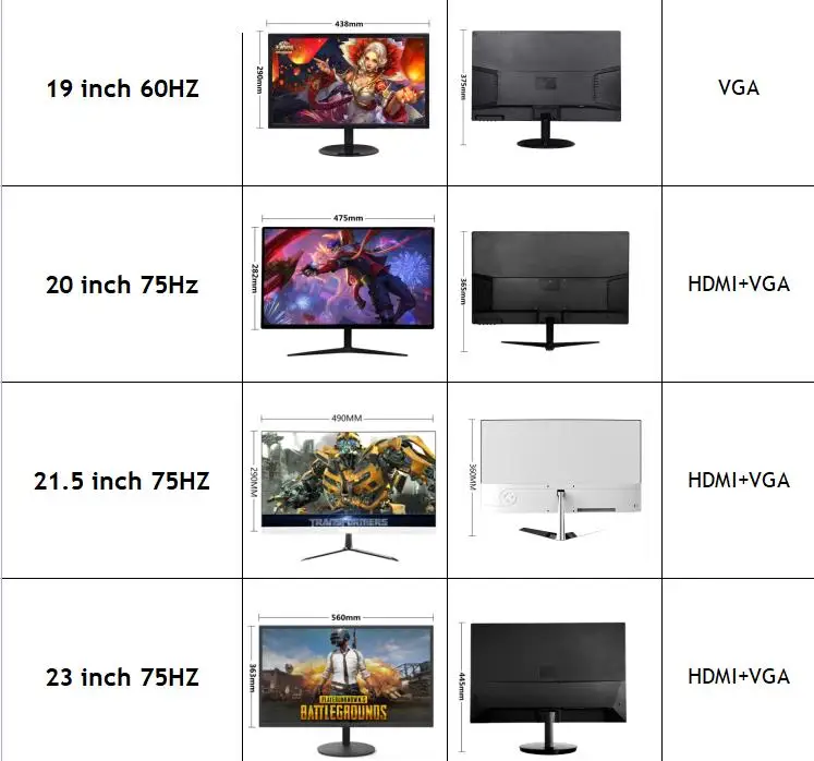 Monitor Pc 24 27 32 34 49 Inch Gaming Monitor Anti-blue Light Lcd ...