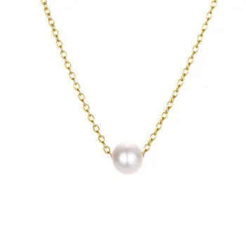 Free Sample Sell Well New Type Natural Pearl Silver Chain Freshwater Pearl Necklace