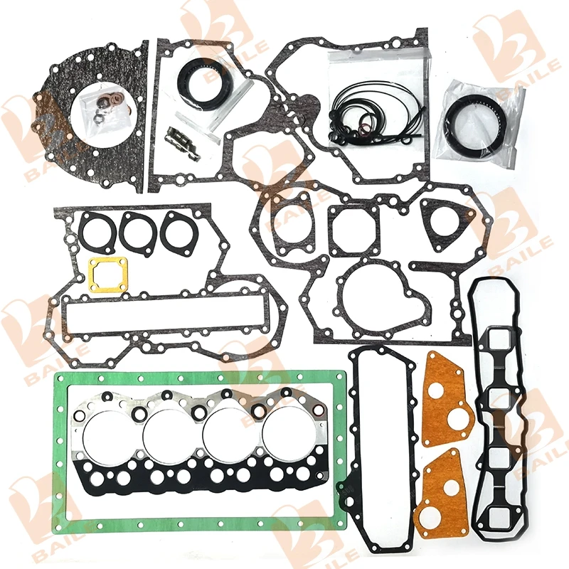 TD27 Engine Rebuild Kit TD27 Overhaul Rebuild Kit Piston Ring Liner for Nissan TD27 Forklift Diesel Engine Parts Complete Kit
