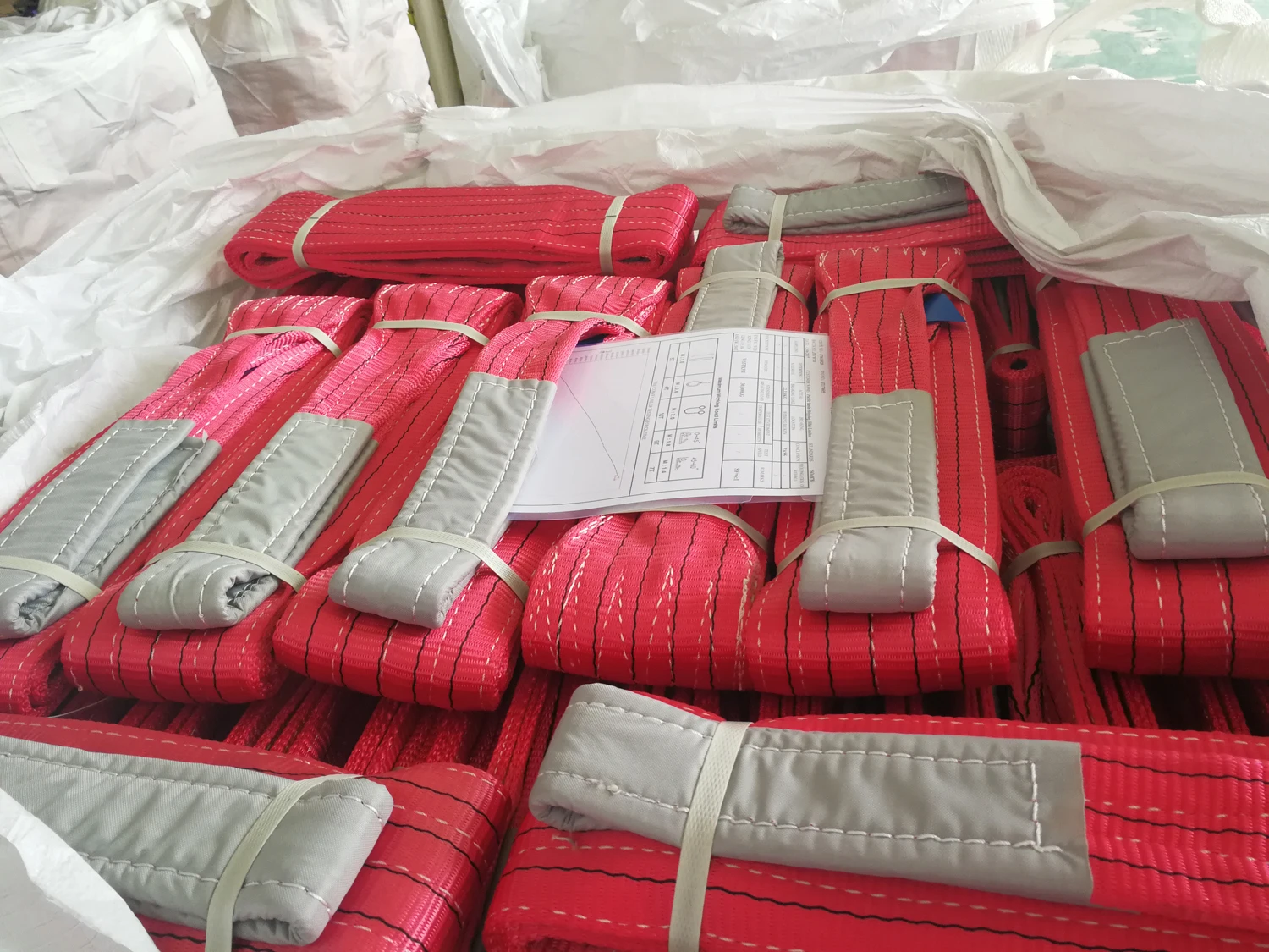 Factory Custom Heavy Duty Eye and Eye Polyester 1T 2T 3T 4T 5T 6T 8T 10T 12T Flat Webbing Sling Belt for Lifting Sling Straps