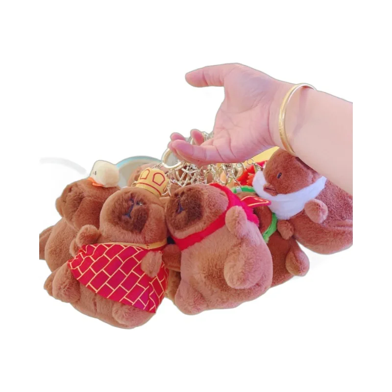 Craftshou 3 Pcs Capybara Plush Keychain Toy Cute