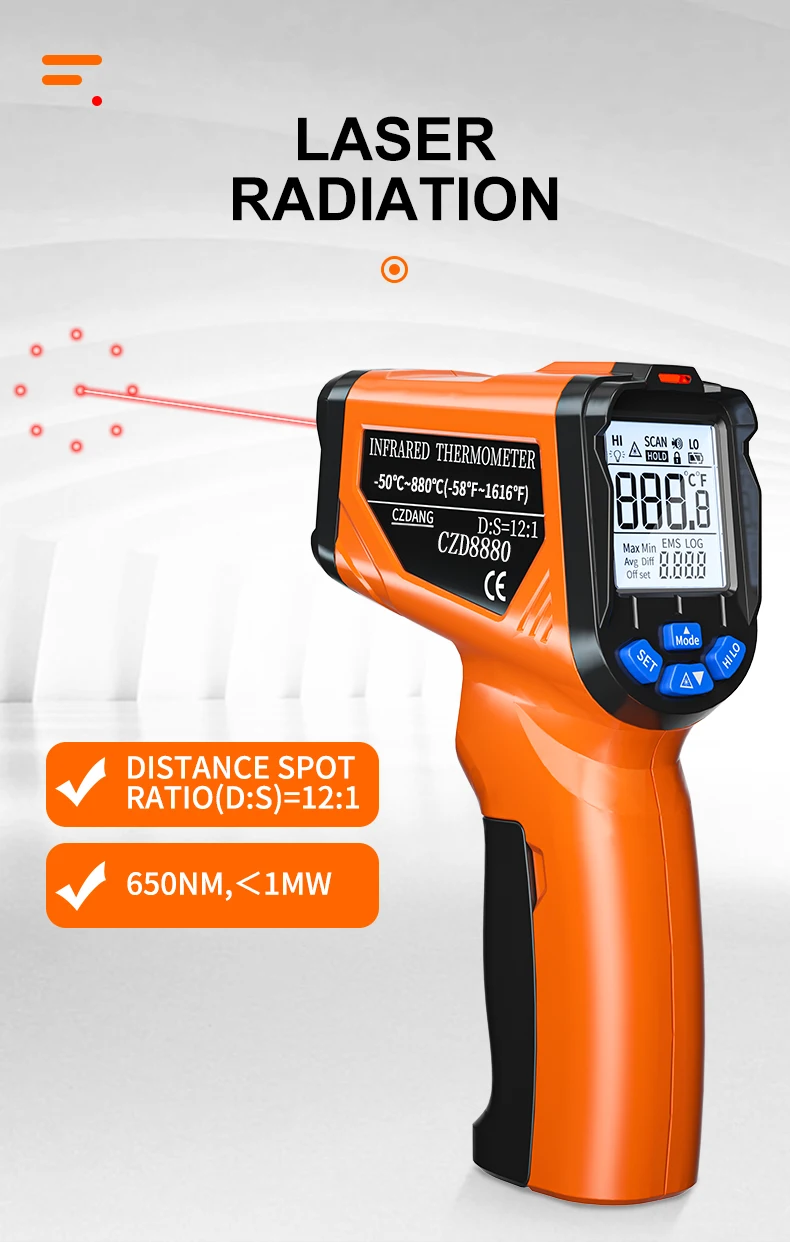 121 Distance To Spot Ratio And 9 Laserindicated Dots 581616