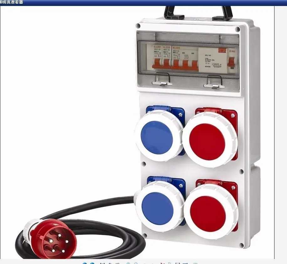 Plastic Electrical Plug Type And Industrial Application Portable Socket