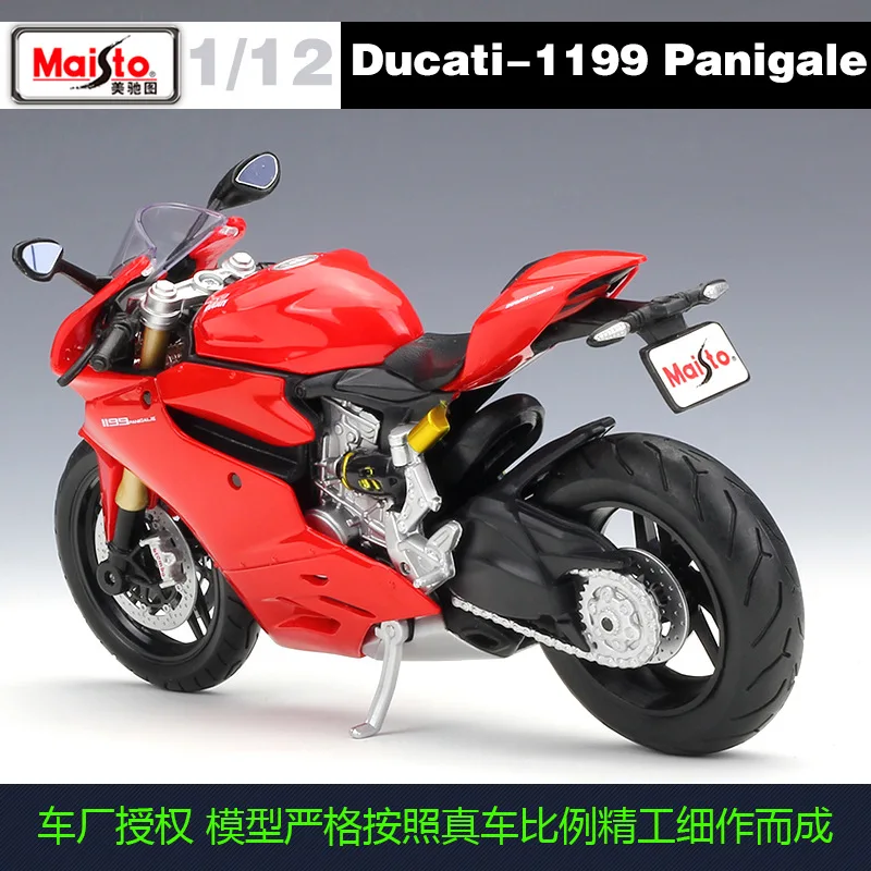 
Масштаб 1:12, игрушка DUCAT 1199 Panigale, коллекция гоночных мотоциклов, велосипедов, литых под давлением 