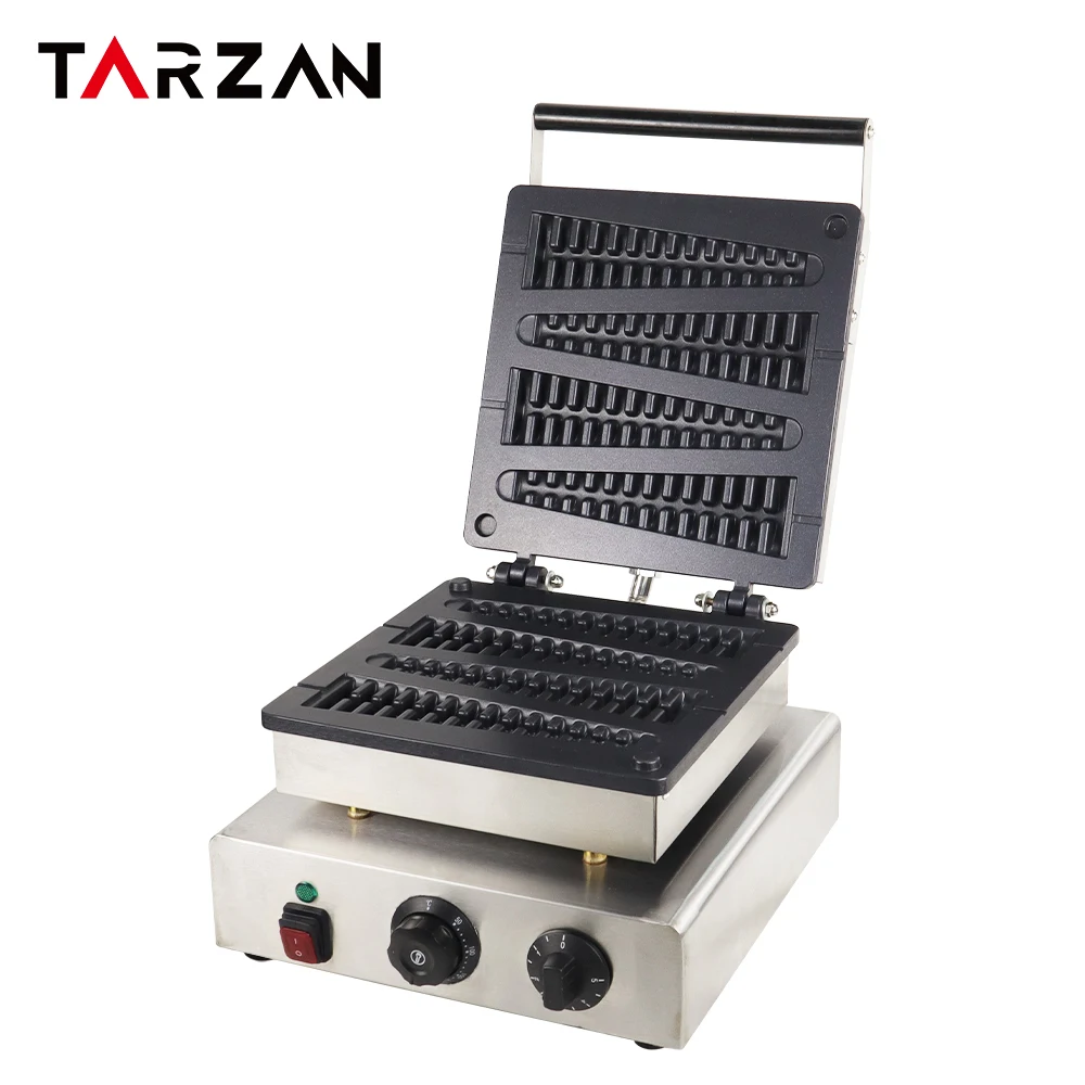 Pine pancake  machine Commercial Professional waffle machine with iron cast cover for sale