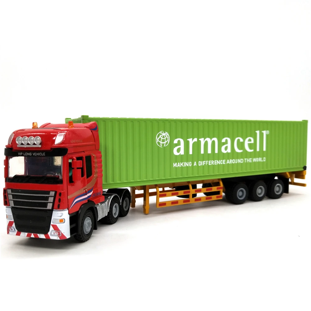 28cm armacell Container truck model 1:50 Logistics truck model O.A.S ship model