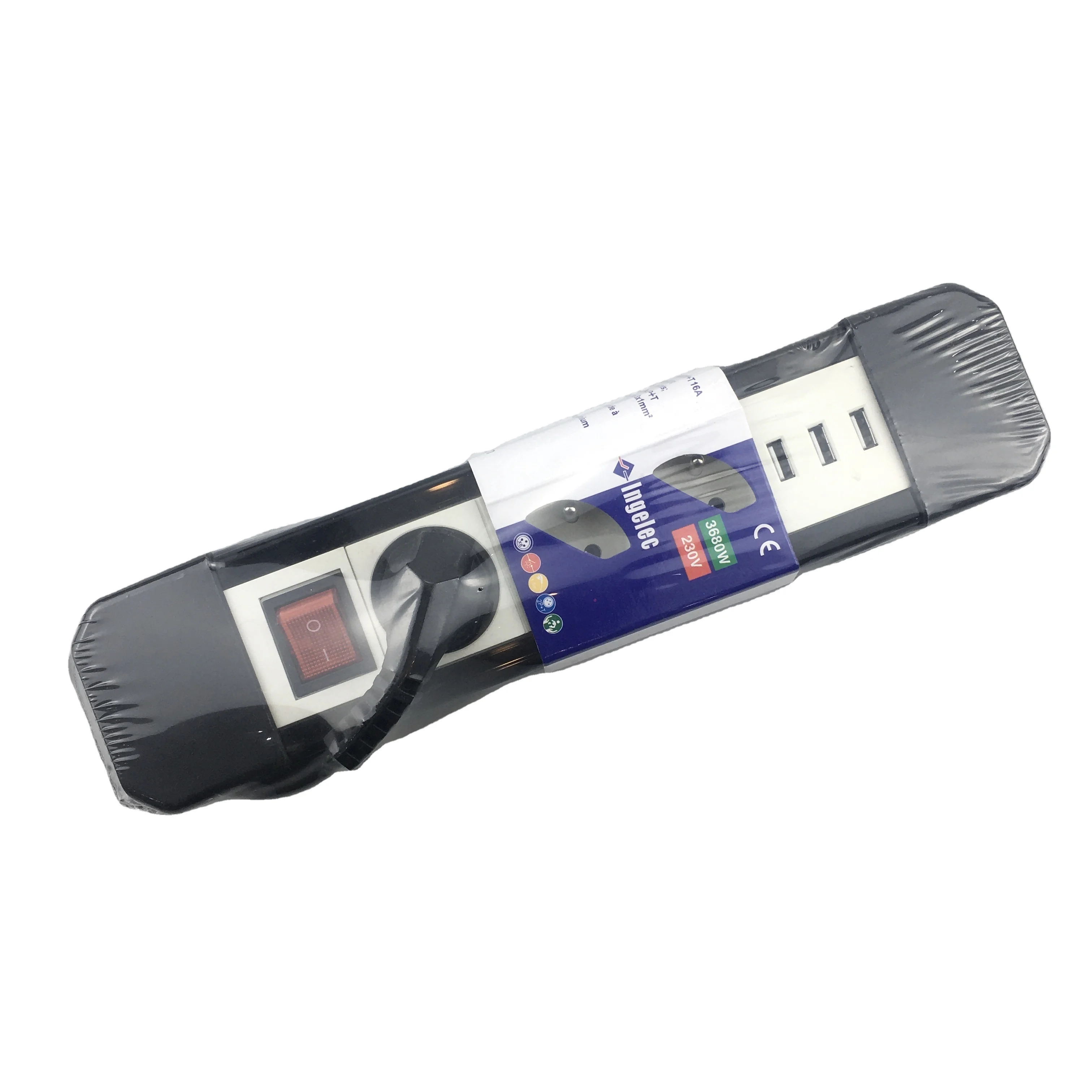 Ingelec Power Strip, Extension Cord With 3 4 5 6 Outlets and 3 USB Charging Ports