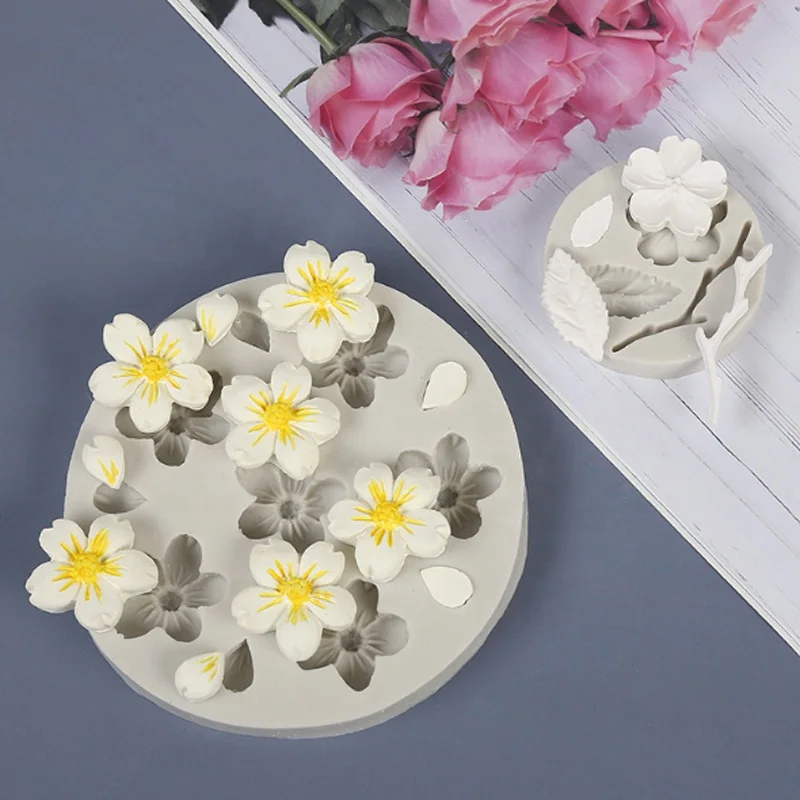 Details about   Pink Leaf Flowers Silicone Fondant Mold Sugarcraft Chocolate Mould Cake Decor SH
