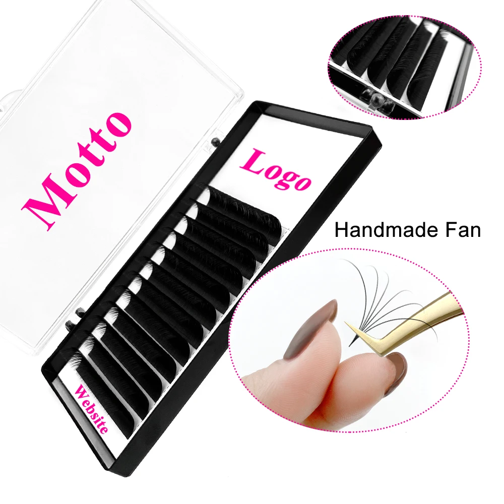 
 .03 0.05 0.07 las extension supplies matte black individual faux mink eyelash extension russian mink lash extension lash trays  