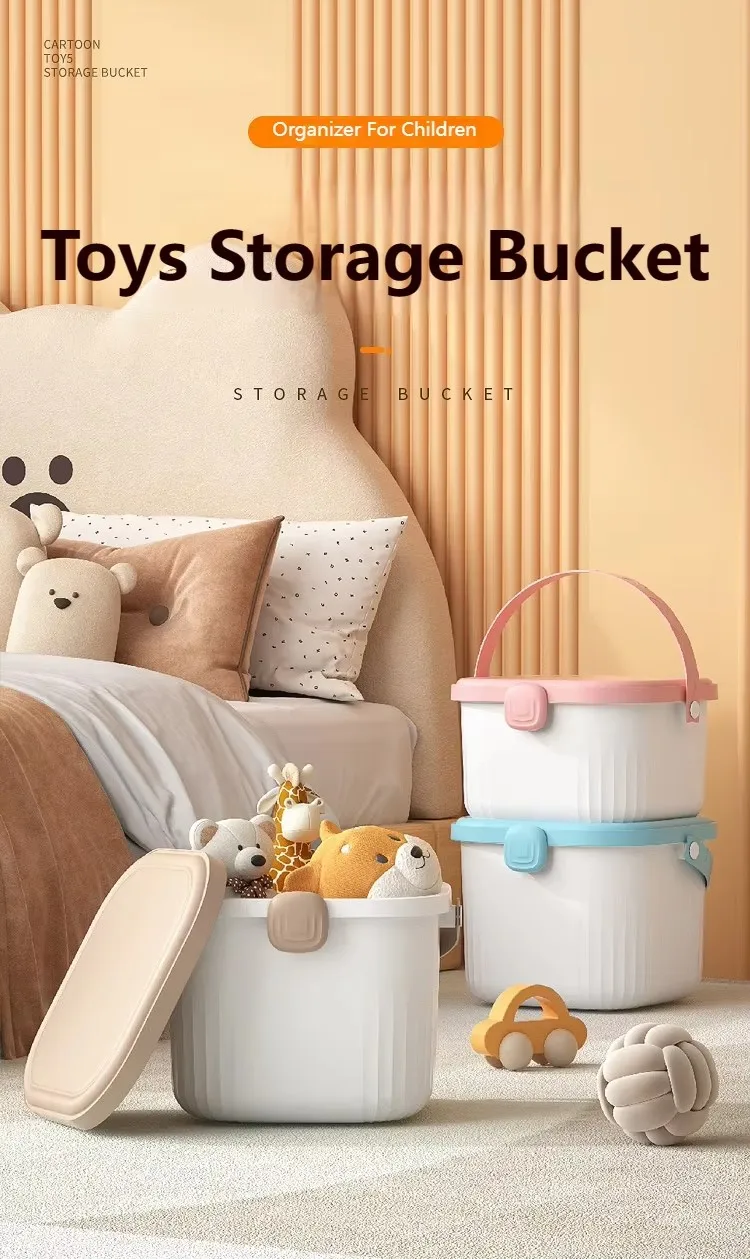 Large Capacity Cartoon-Style Toys Organizer Portable Latch Case Baby's Items Storage Box Made of Durable Plastic manufacture