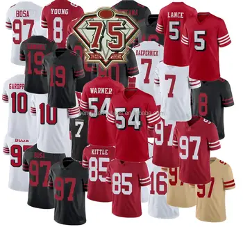 Wholesale Men's Brock Purdy McCaffrey George Kittle trey lance deebo samuel  Jimmy Garoppolo Fred Warner Nick Bosa American Football Jersey From  m.