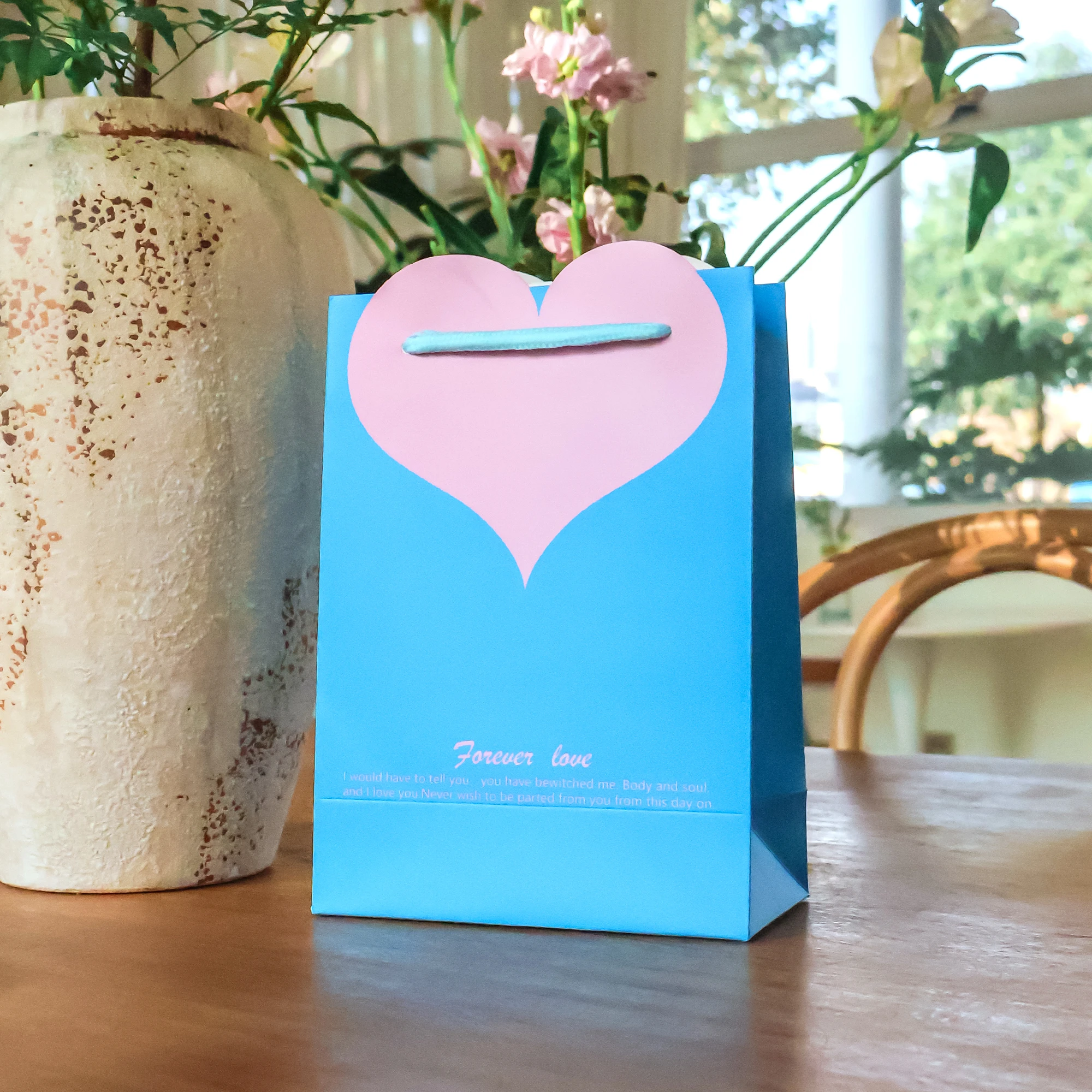 Eco-Friendly Biodegradable Recyclable Brown Kraft Paper Shopping Bag Ribbon Handle Durable Food-Safe Packaging Custom Logo