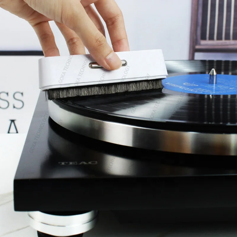 Anti Static Carbon Fiber Record Brush 2in1 Record Cleaning Brush Dust