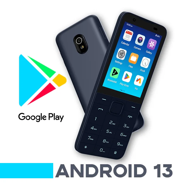 TIQ MINI M5S スマートフォン - Android 13、64GBストレージ、タッチ