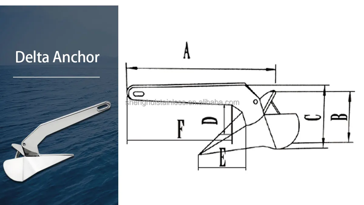 product 15 kg stainless steel 316  manufacture delta anchor for boat-2