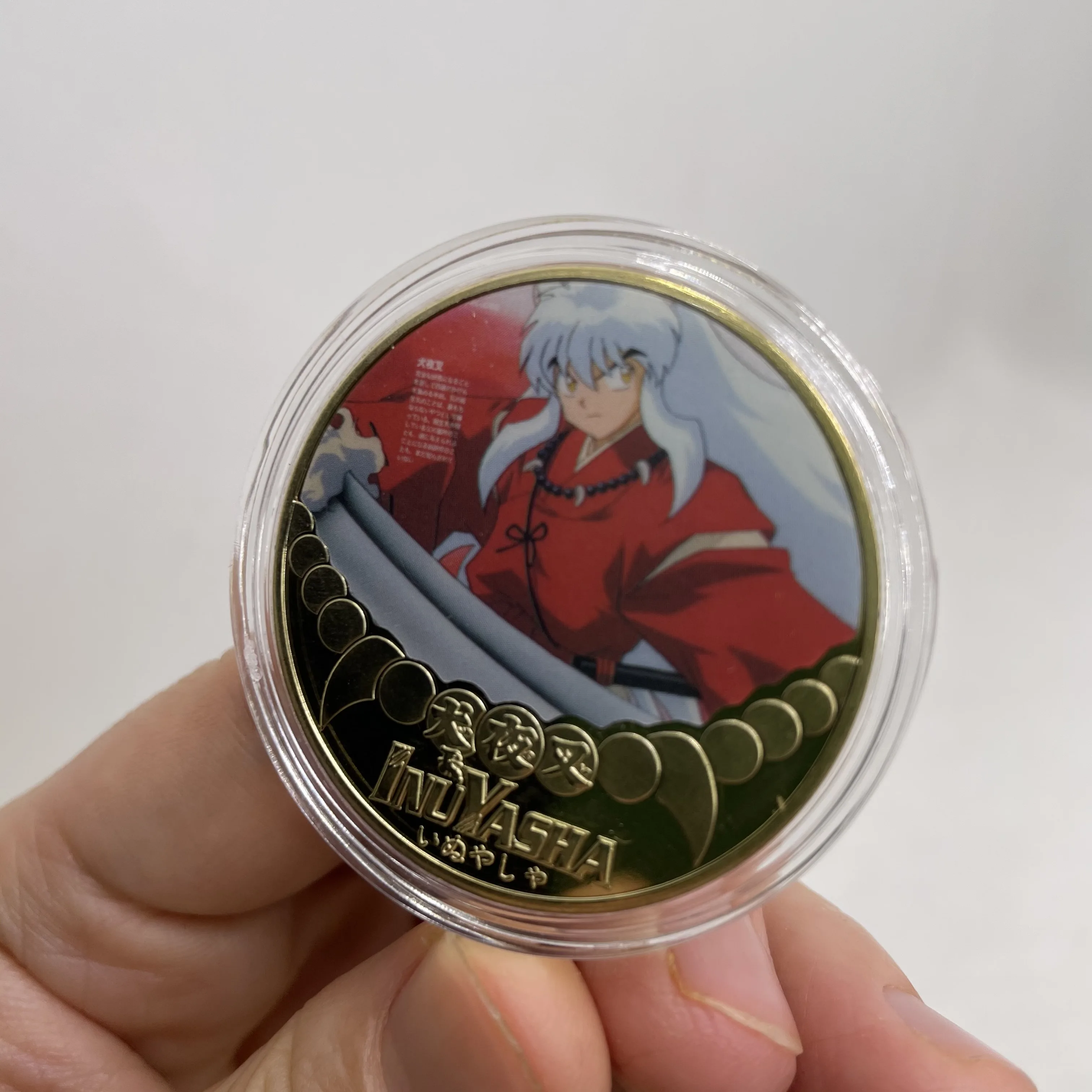 犬夜叉金メッキコイングッズ日本アニメチャレンジコインメダルお土産