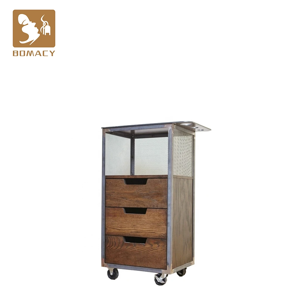Bomacy Cheap Price Beauty Salon Furniture Pedicure Spa Trolley with Two Drawers for Sale